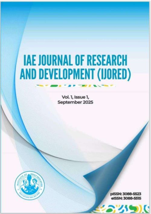 IAE Journal Of Research And Development