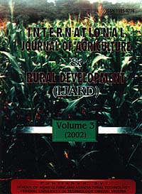 International Journal of Agriculture and Rural Development