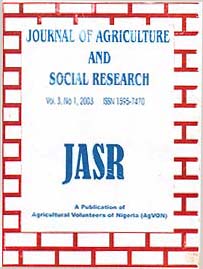 Journal of Agriculture and Social Research (JASR)