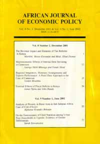 African Journal of Economic Policy