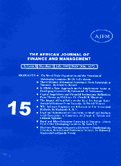 African Journal of Finance and Management