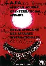 African Journal of International Affairs