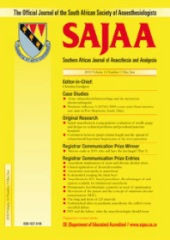 Southern African Journal of Anaesthesia and Analgesia