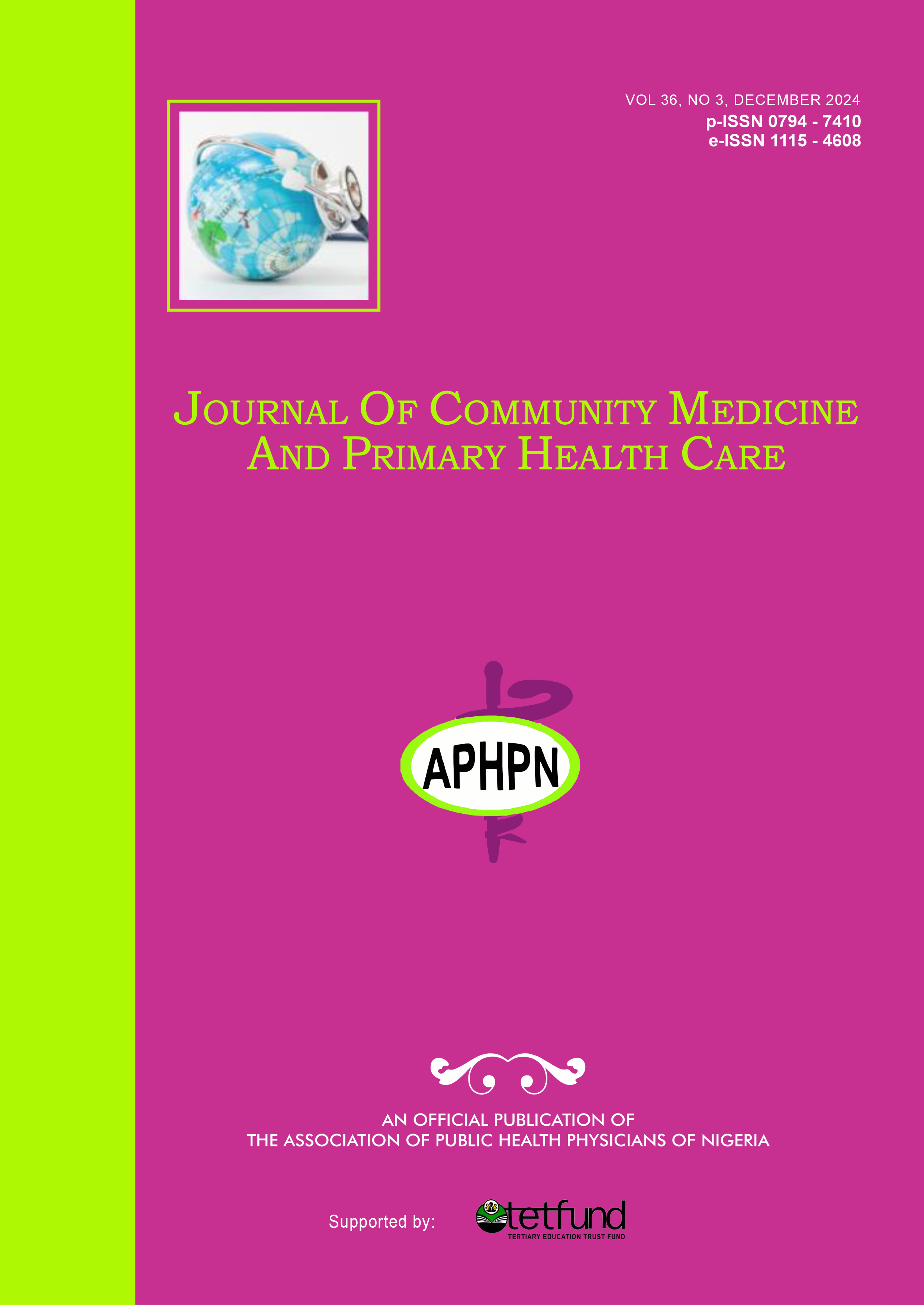 Journal of Community Medicine and Primary Health Care