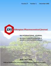 Ethiopian Pharmaceutical Journal