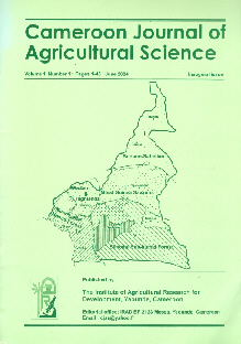 Cameroon Journal of Agricultural Science