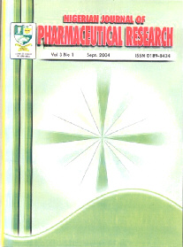 Nigerian Journal of Pharmaceutical Research