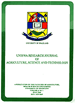 UNISWA Research Journal of Agriculture, Science and Technology