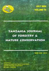 Tanzania Journal of Forestry and Nature Conservation