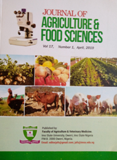 Journal of Agriculture and Food Sciences