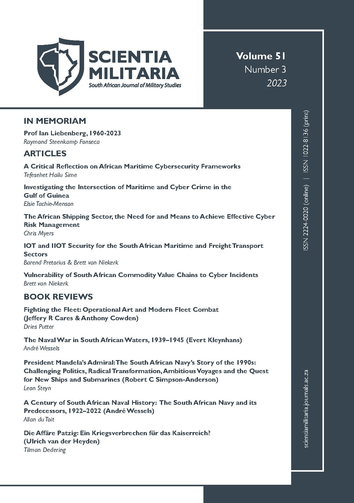 Scientia Militaria: South African Journal of Military Studies