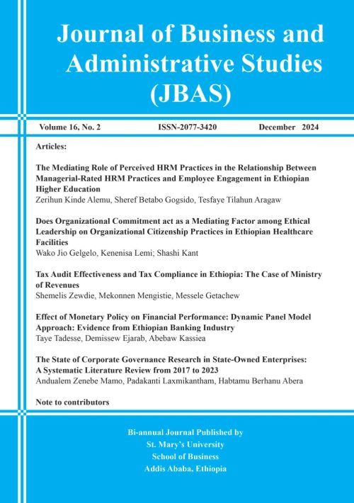 Journal of Business and Administrative Studies