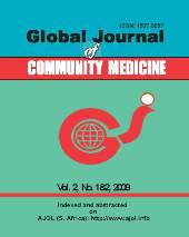Global Journal of Community Medicine