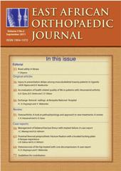 East African Orthopaedic Journal