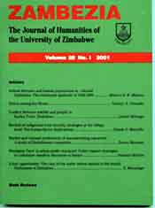 Zambezia: The Journal of Humanities of the University of Zimbabwe
