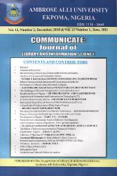 Communicate: Journal of Library and Information Science