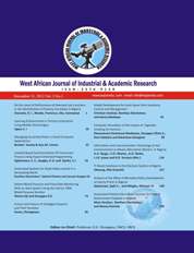 West African Journal of Industrial and Academic Research
