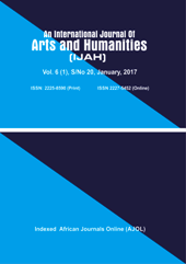 AFRREV IJAH: An International Journal of Arts and Humanities
