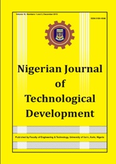 Nigerian Journal of Technological Development