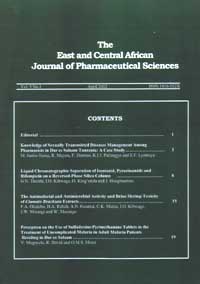 East and Central African Journal of Pharmaceutical Sciences
