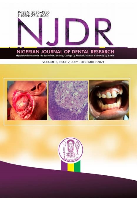 Nigerian Journal of Dental Research