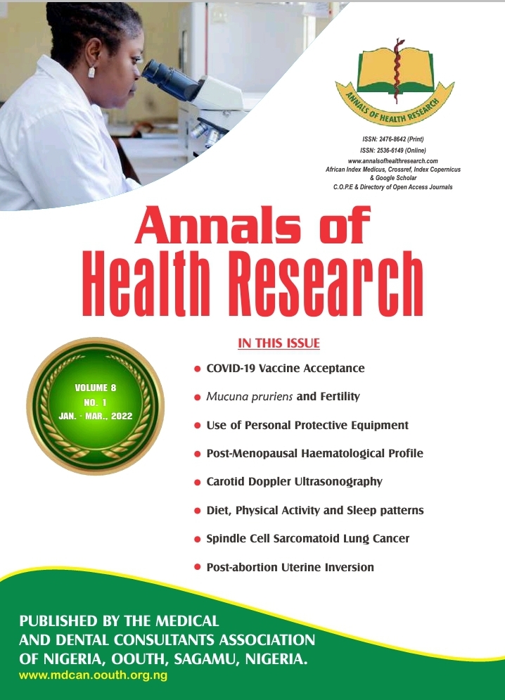 Annals of Health Research
