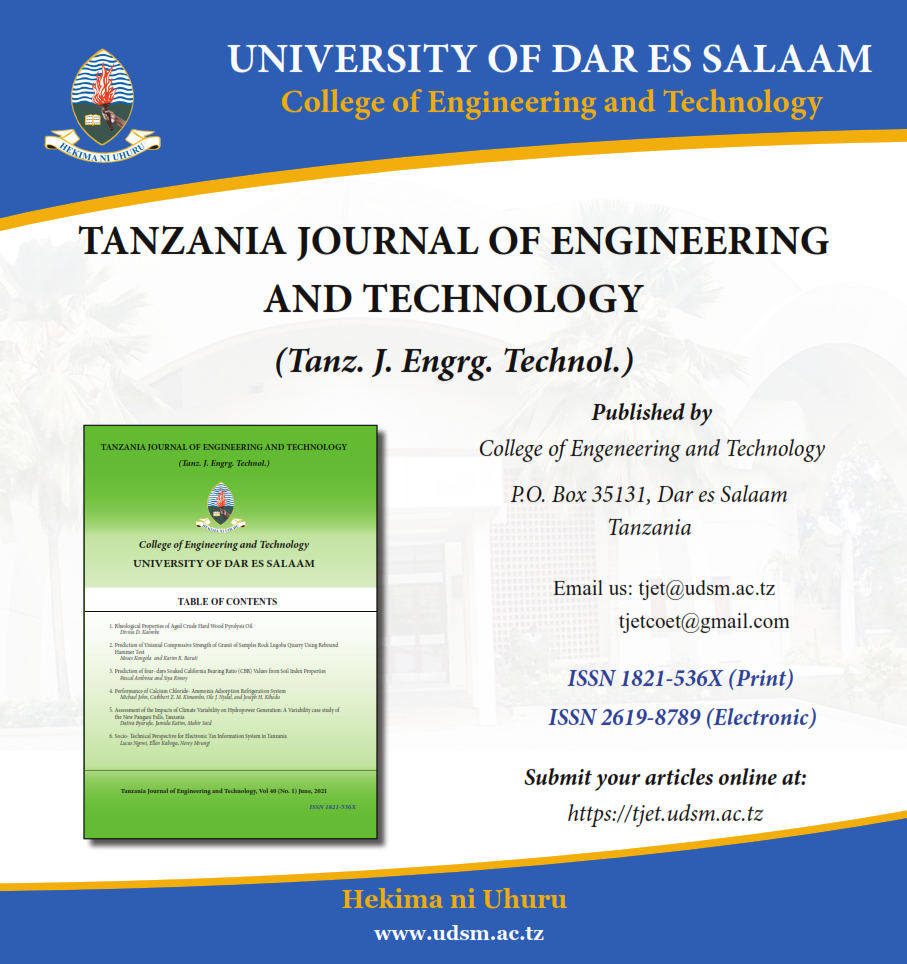 Tanzania Journal of Engineering and Technology
