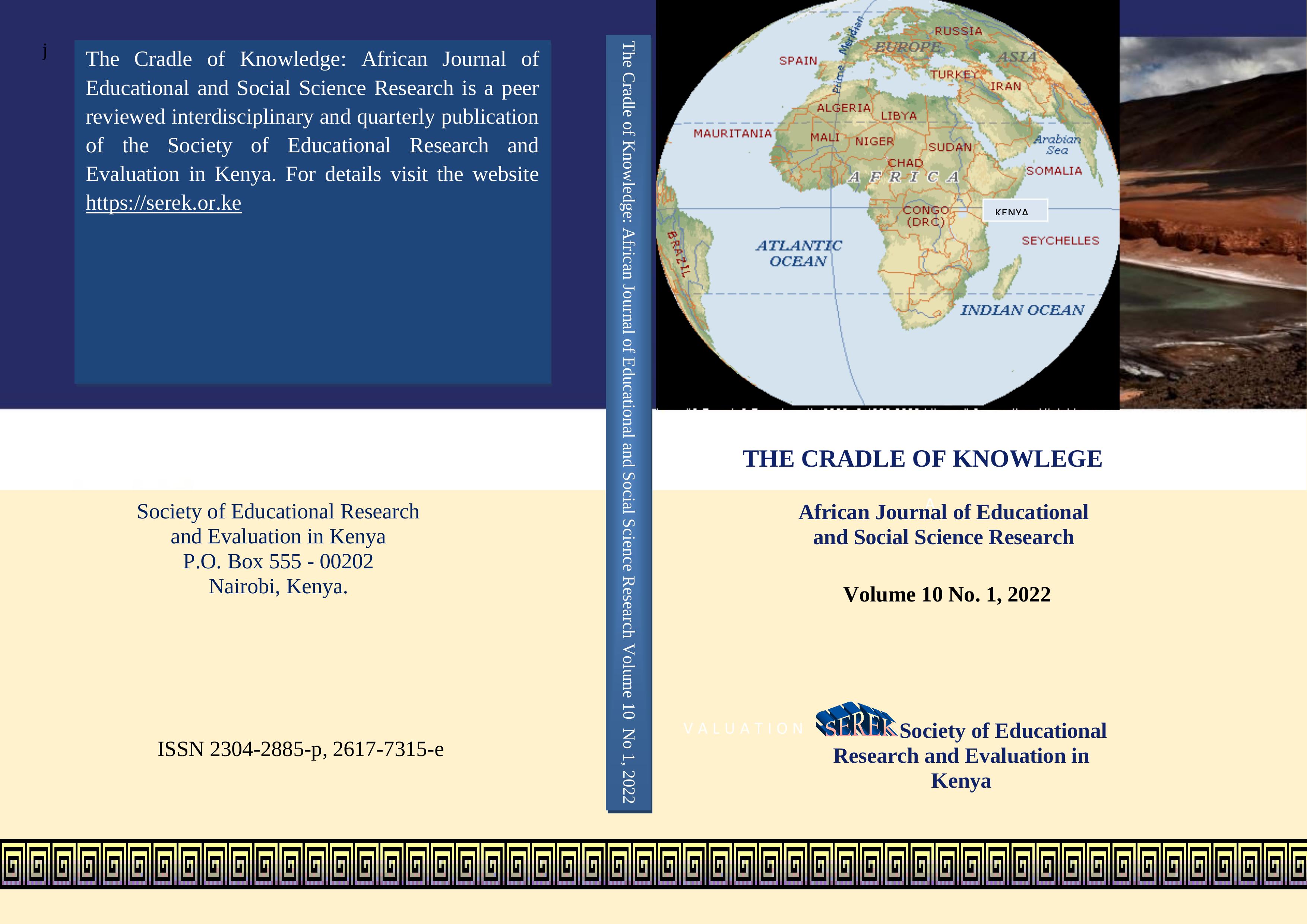 Cradle of Knowledge: African Journal of Educational and Social Science Research (The)