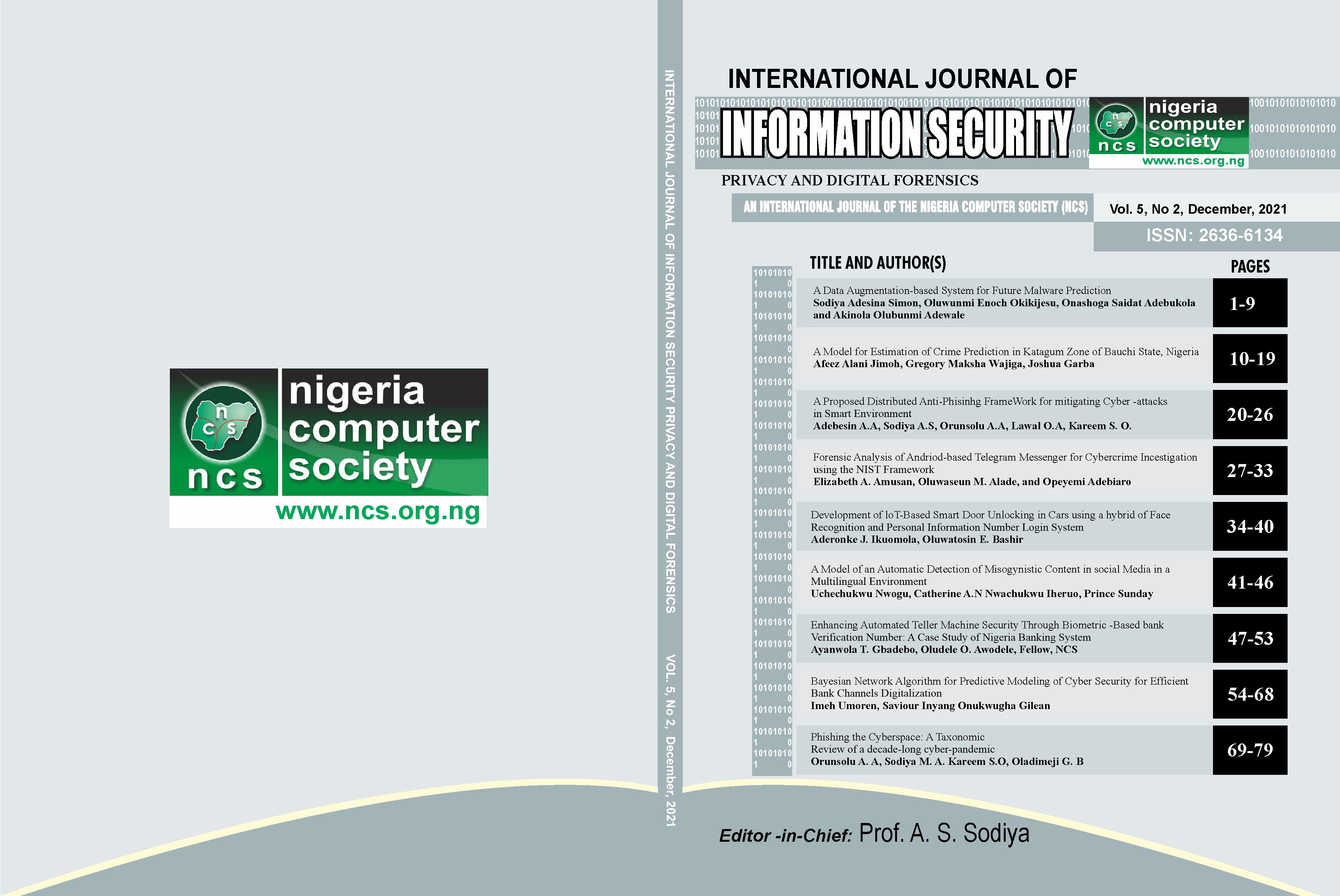 International Journal of Information Security, Privacy and Digital Forensics