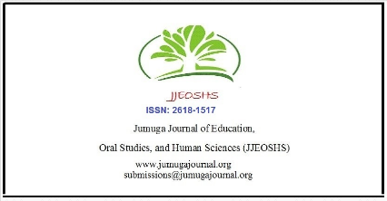 Jumuga Journal of Education, Oral Studies, and Human Sciences
