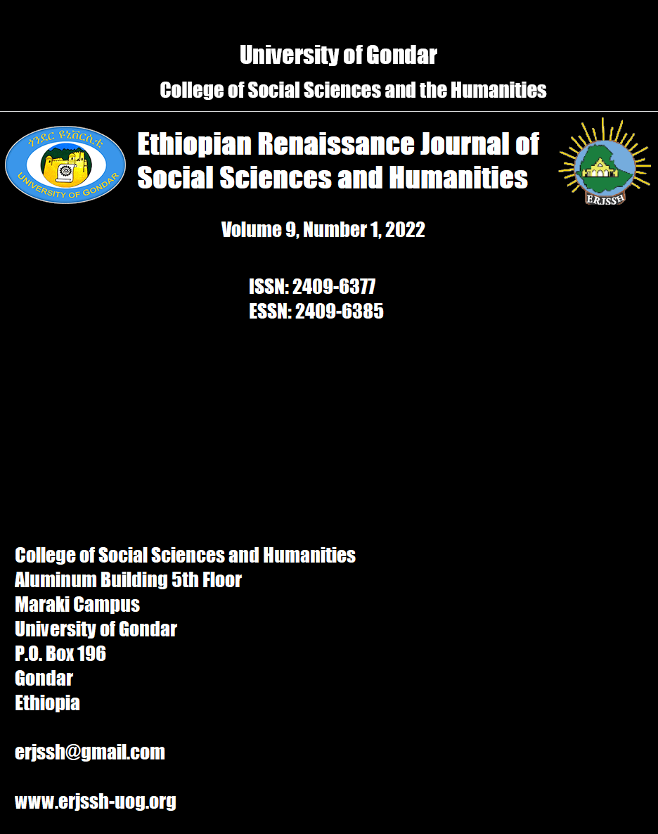 Ethiopian Renaissance Journal of Social Sciences and Humanities