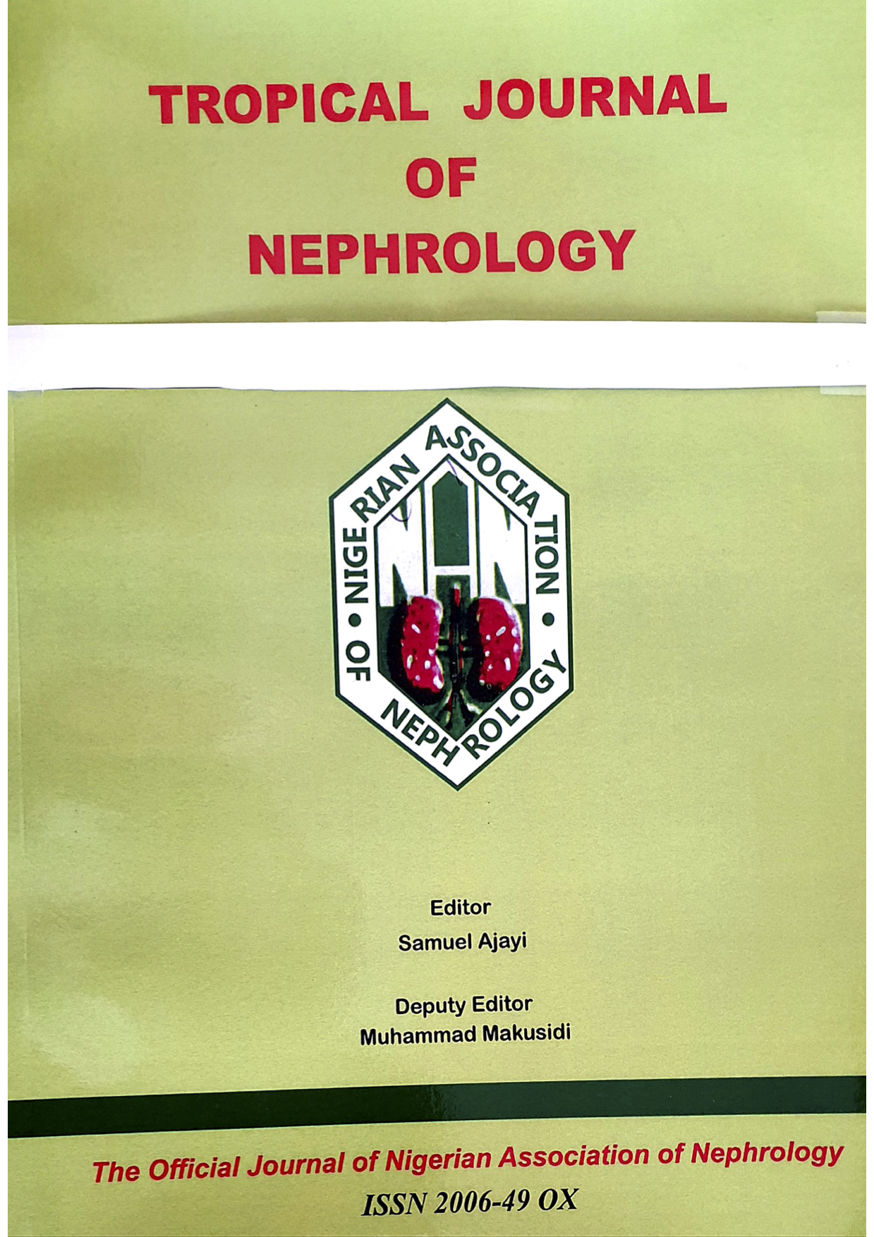 Tropical Journal of Nephrology