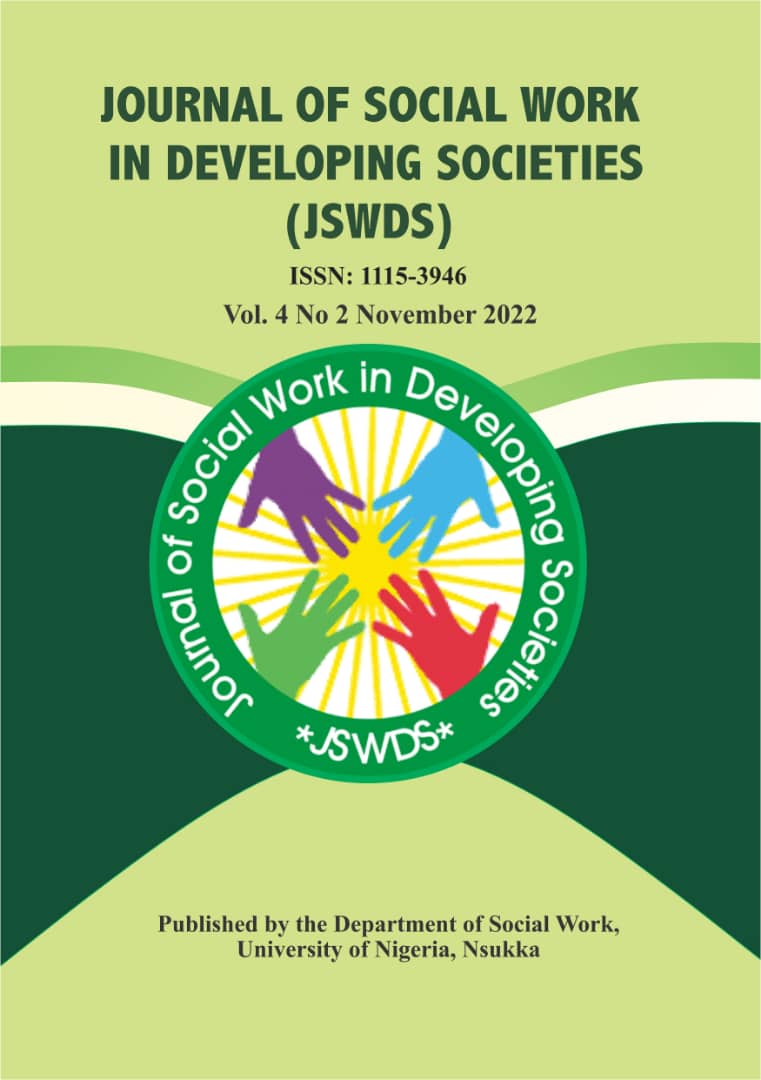 Journal of Social Work in Developing Societies