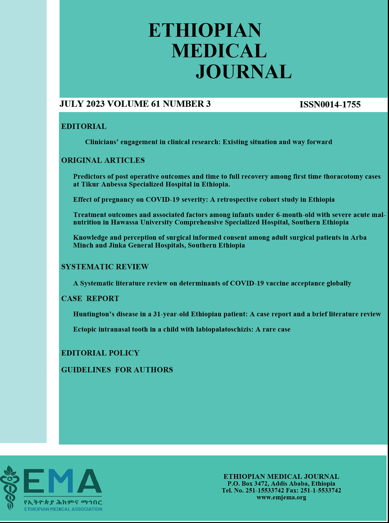 Ethiopian Medical Journal