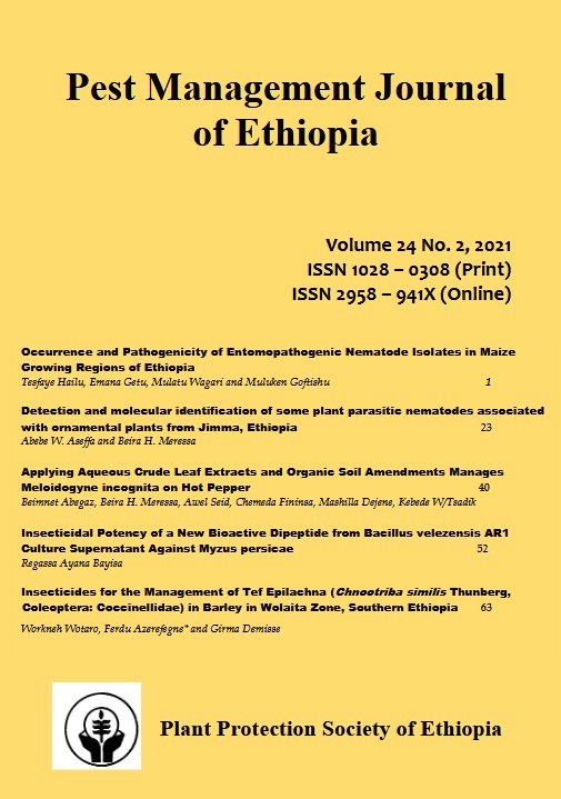 Pest Management Journal of Ethiopia