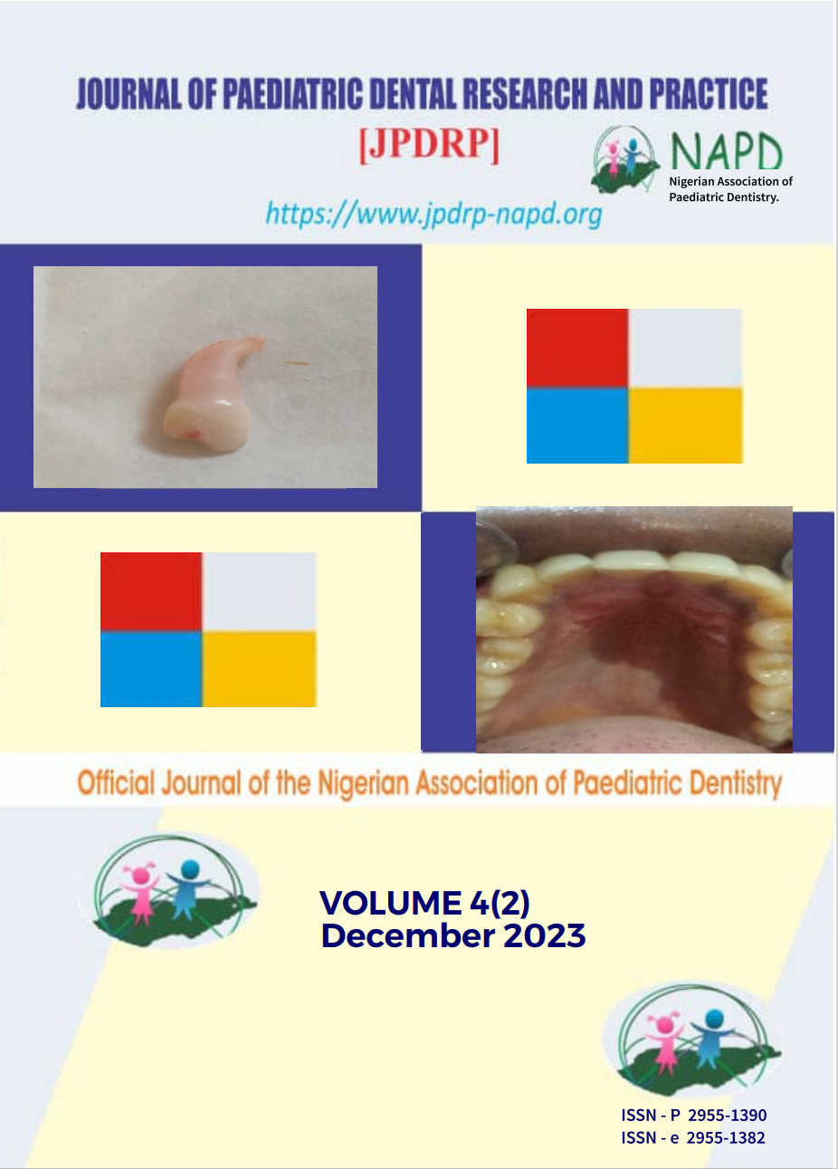 Journal of Paediatric Dental Research and Practice