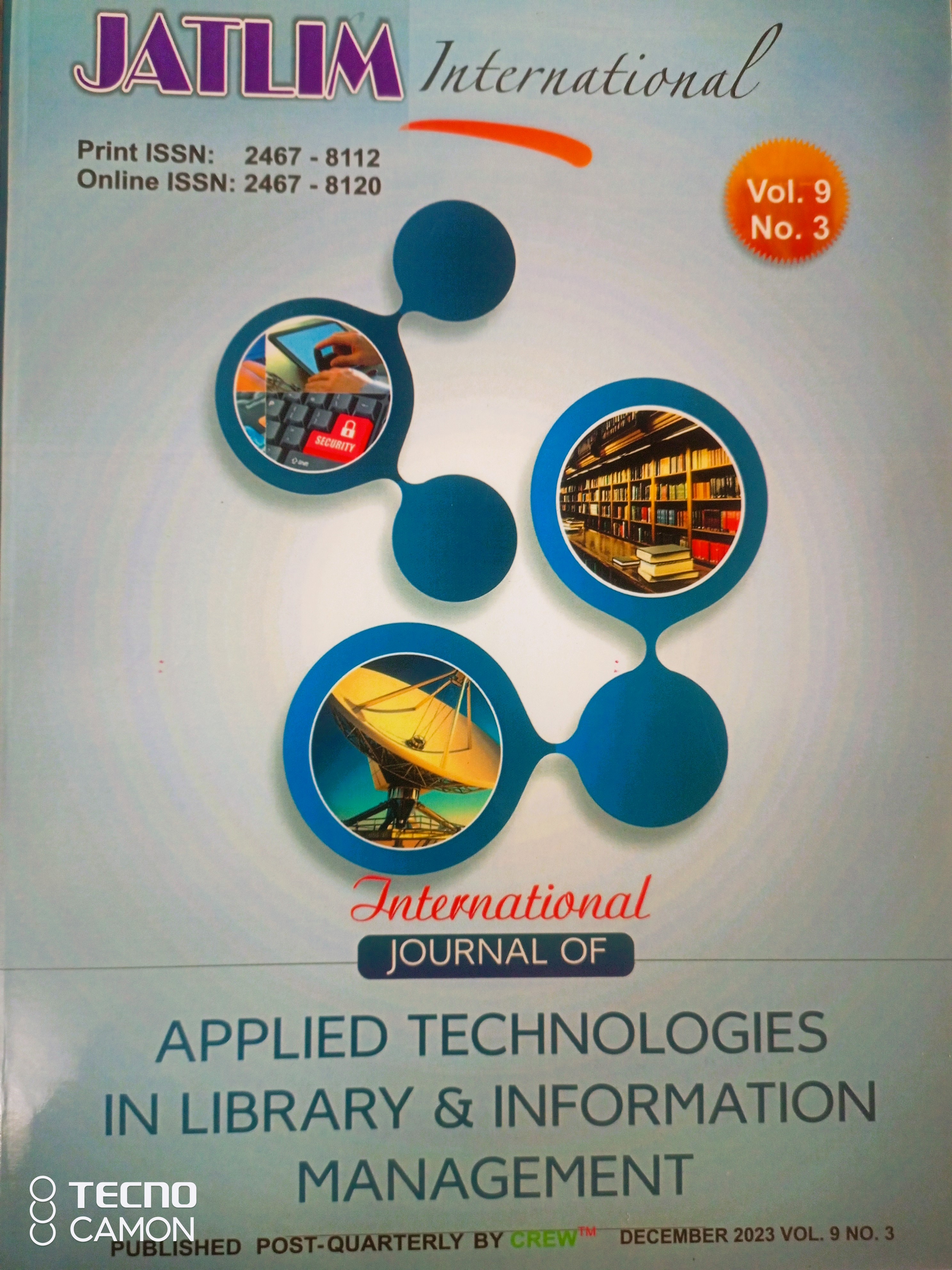 International Journal of Applied Technologies in Library and Information Management