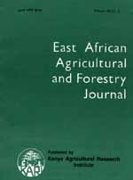 East African Agricultural and Forestry Journal