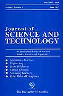 Journal of Science and Technology (Zambia)